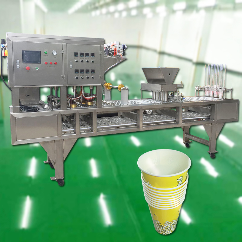 纸杯装爆米花 灌装封口机
