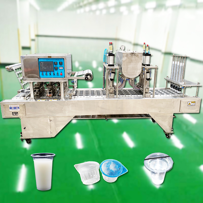 饮料塑料杯装灌装封口机