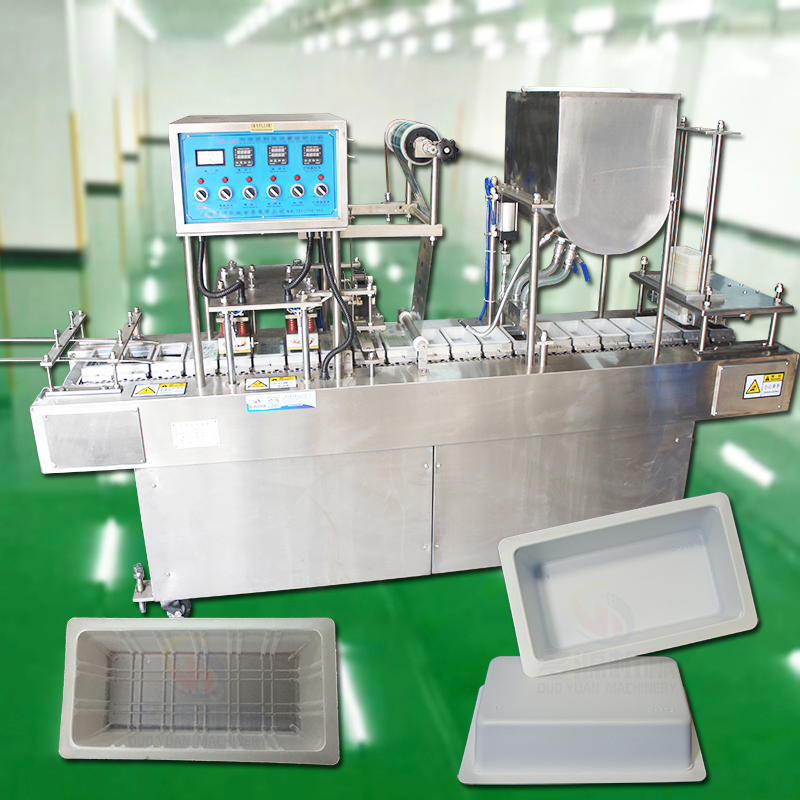 盒装内酯豆腐盒灌装封口机