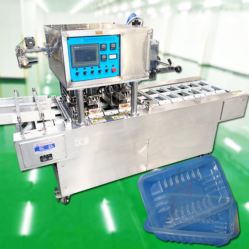 团膳餐饮配送饭盒自动封口机